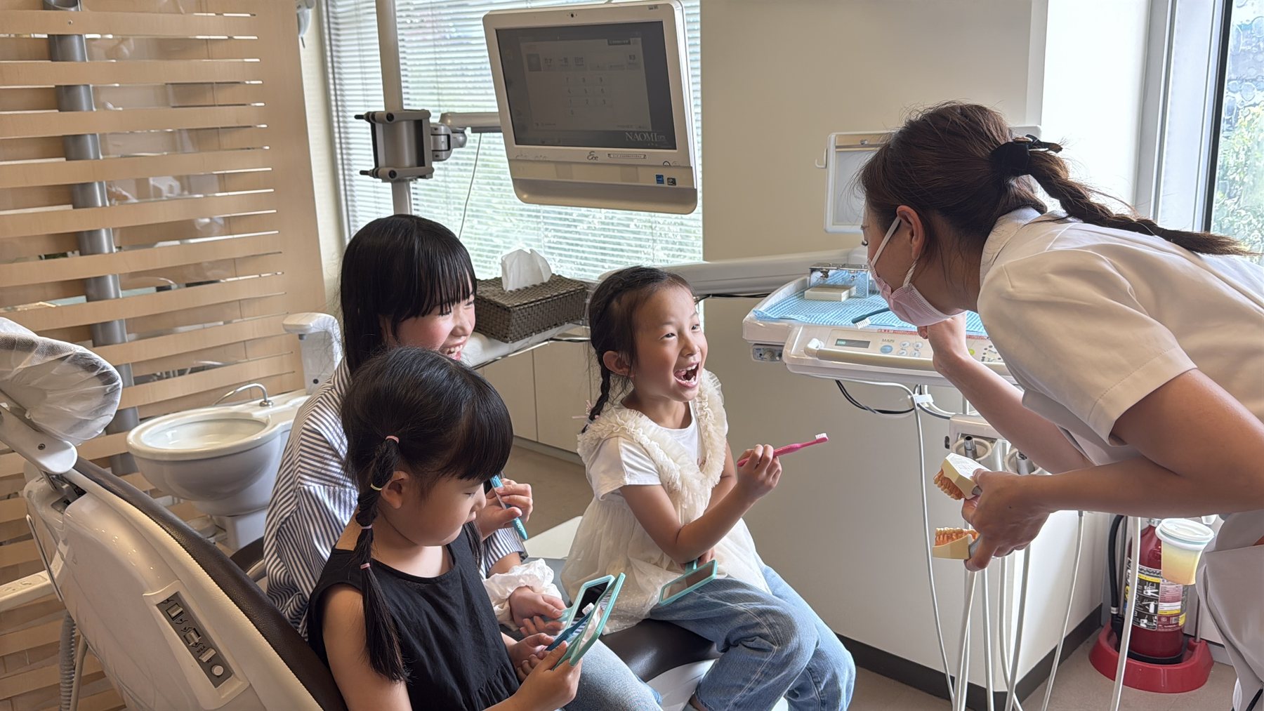 小児歯科の診療風景